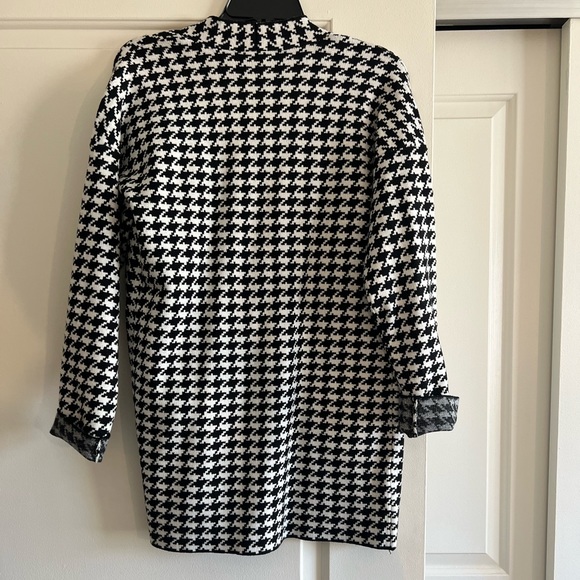 NWT-Cyrus houndstooth cardigan coat-S - Picture 5 of 5